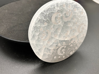 Crystal Accessories: Selenite Disc 4" (CA-08)