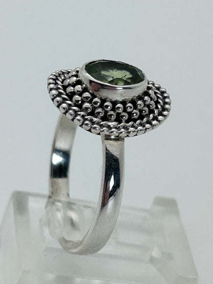 Jewelry, Women's Ring, Peridot, "Evening Emerald" Sterling Silver, Size 7 - SKU(JWR-18)