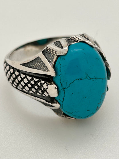 Men's Ring, Turquoise, - Size 10 (JMR 14)