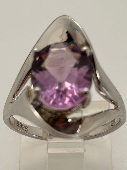 Jewelry, Women's Ring, Amethyst, Rd, 3ct, Size 7 - (JWR-57)