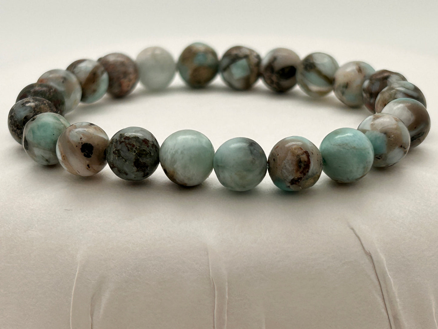 Jewelry, Bracelet, Larimar, 8mm, 16g - SKU(JB-10)