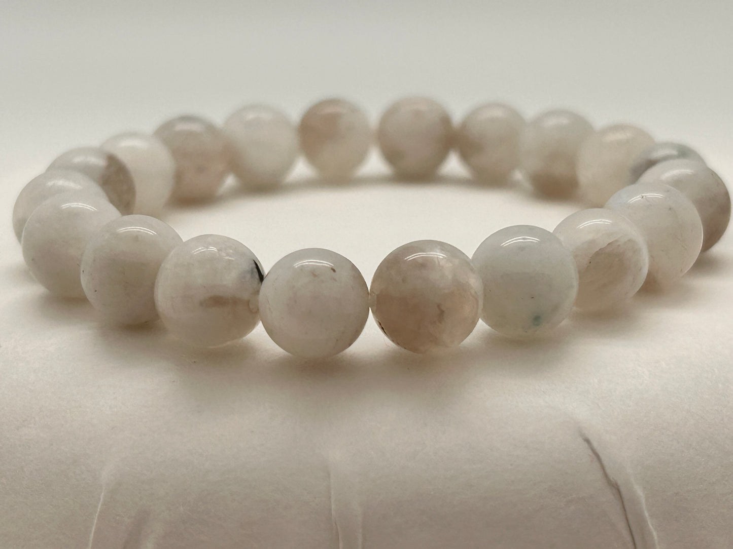 Jewelry, Bracelet, Moonstone, 10mm, 28g - SKU(JB-17)