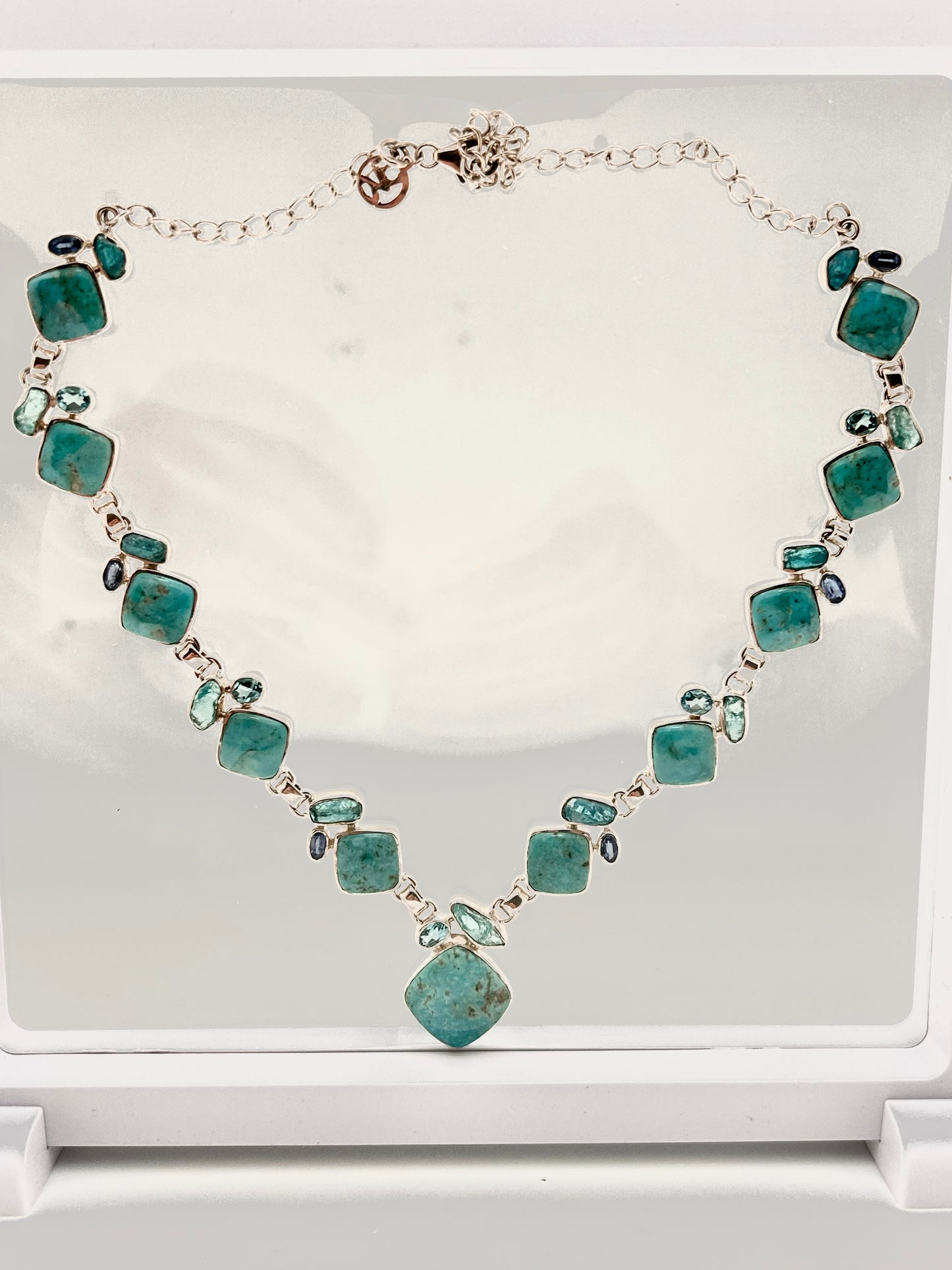 Jewelry, Necklace, Turquoise, with Aquamarine and Topaz Stones - SKU(JN-06)