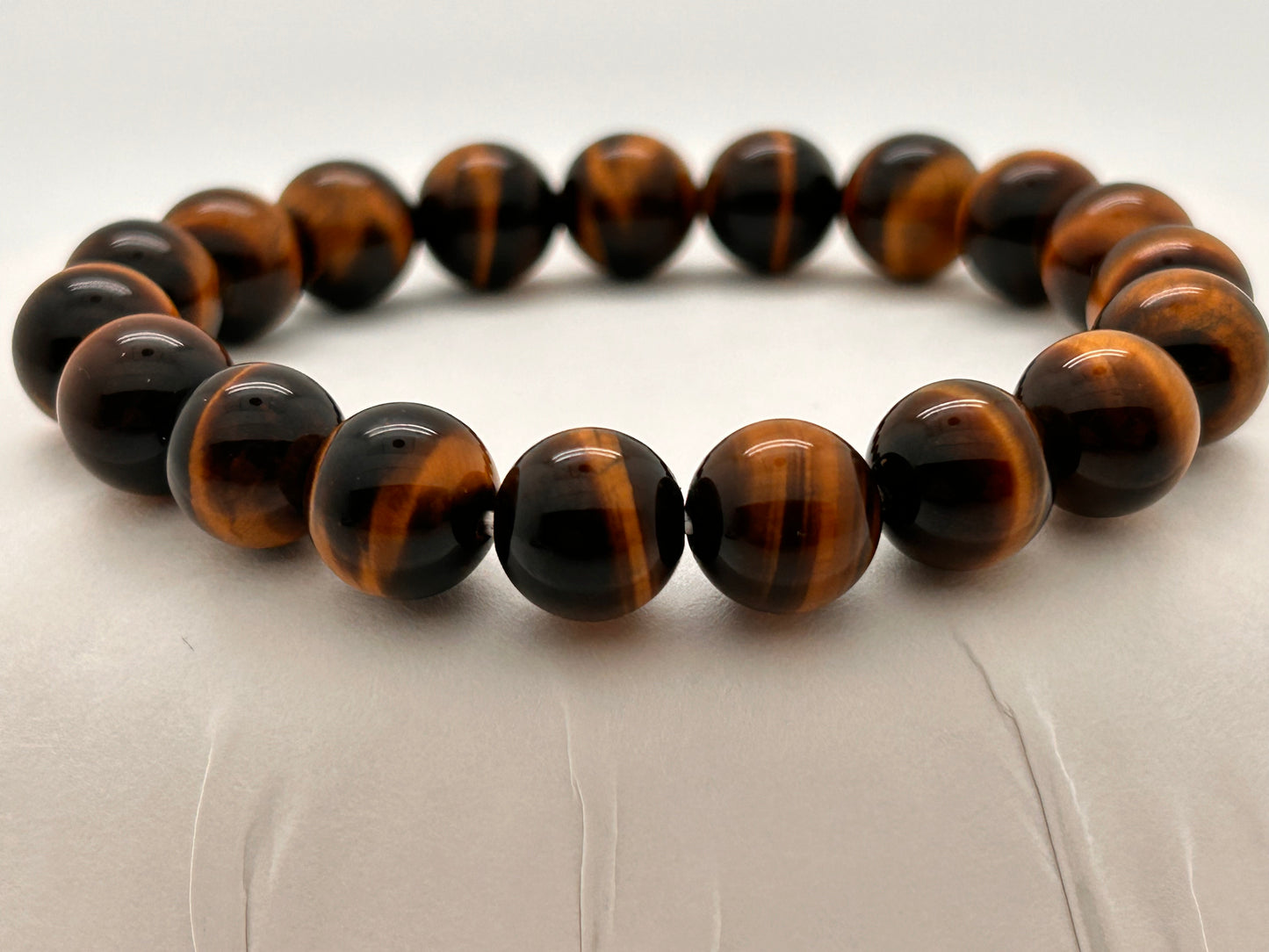 Jewelry, Bracelet, Tiger Eye, 10mm, 32g - SKU(JB-13)