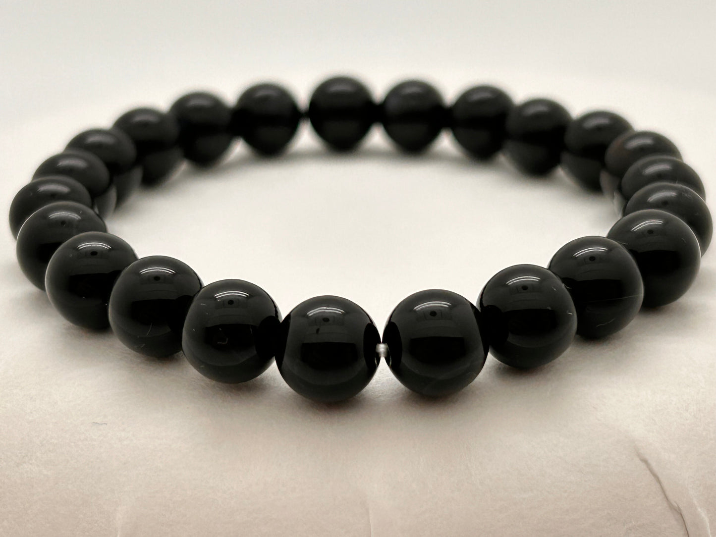 Jewelry, Bracelet, Onyx, 8mm - (JB-09)