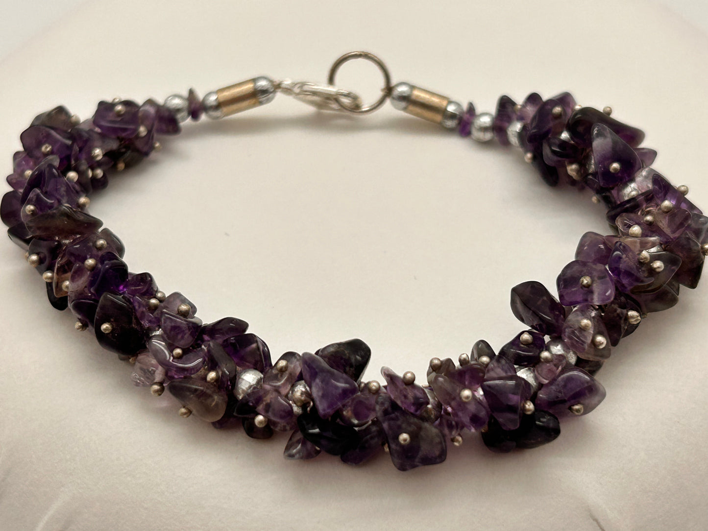 Jewelry, Bracelet, Amethyst, Chips, with Clasp, 26g - SKU(JB-25)