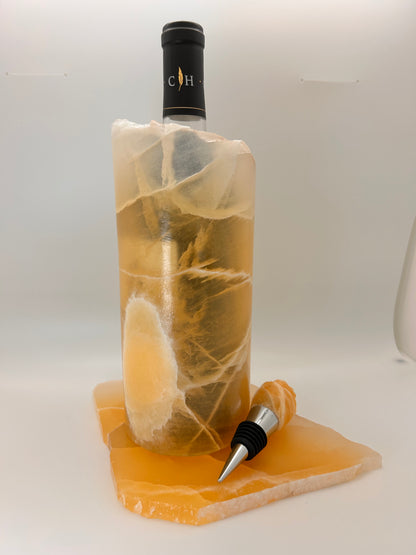 Home & Office Decor, Wine Cooler Set, Honeycomb Calcite - SKU(DCW-01)